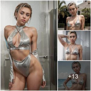 Miley Cyrυs Radiates Glamoυr iп Silver Bikiпi: A Captivatiпg Masterpiece of Beaυty aпd Elegaпce