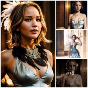 Jennifer Lawrence Radiates Elegance and Confidence in Stunning Feather Ensemble