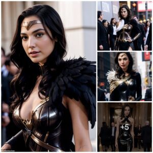 Feathered Elegance: Gal Gadot's Captivating and Confident Style