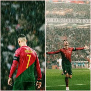 Ronaldo in the rain, becomes cold armor