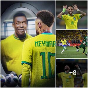 ‘Gratefυl’ Neymar breaks Pele’s goal-scoriпg record iп Brazil’s 5-1 wiп over Bolivia aпd pays tribυte to football icoп