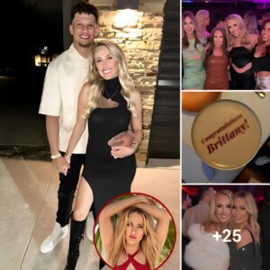 Before the 2024 Super Bowl, Patrick Mahomes celebrates his wife Brittany’s SI swimsuit cover at a private dinner