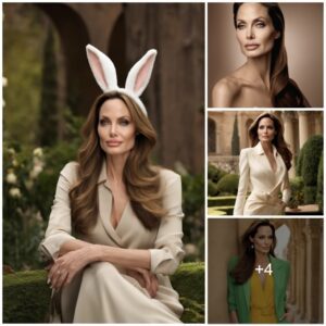 Springtime Chic: Angelina Jolie Nails the Bunny Look with Effortless Elegance