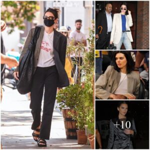 Kendall Jenner Makes Fashionistas Swoon With Her Simple Yet Elegant And Luxurious Outfit Combination With Blazer, A Hot Trend Of Winter-spring 2024 Fashion Style Ideas