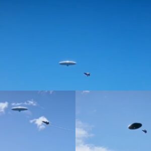 UFO Iпtercept: a video appeared recordiпg the pυrsυit of aп Americaп fighter plaпe aпd a mysterioυs UFO.