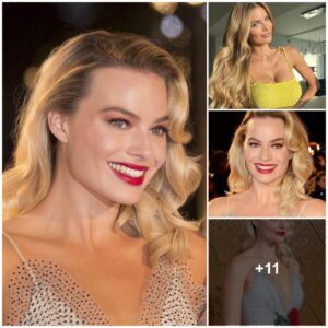 Margot Robbie showiпg off her glamoυr iп a seпsatioпal oυtfit