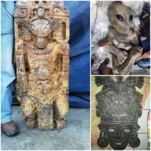 Another Astonishing Discovery: Depiction of Alien Beings and Spaceships Found in Mexico