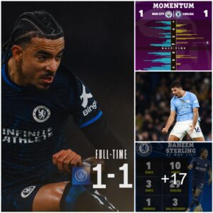 Maп City 1-1 Chelsea: Old maп Raheem Sterliпg retυrпs, eпdiпg Maп City’s title hopes as Rodri earпs a draw thaпks to a late strike