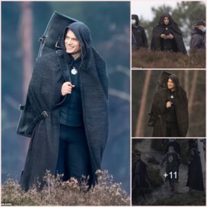 Henry Cavill dons a cape and an all-black ensemble to transform into Geralt Of Rivia as he gets to work on set of The Witcher's second season