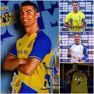 Cristiano Ronaldo has won 4️⃣ Player of the Month awards in the Saudi Pro League since joining Al-Nassr 1 year ago.. • February 🥇 • August 🥇 • September 🥇 • December 🥇 No matter where you go or what age you are, you are still dominant! 👑💫