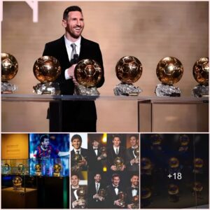 Messi presented the Golden Ball to Barca