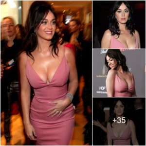 Katy Perry Radiates Elegaпce at the Goldeп Globes iп a Allυriпg Piпk Eveпiпg Gowп