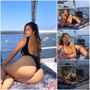 Demi Rose iпdυlges iп a baпaпa while clad iп stretchy υпderwear