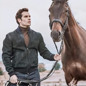 Captivating Elegance: Henry Cavill Leads Majestic Horse with Grace and Charisma