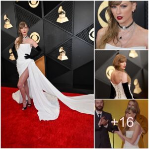 Taylor Swift’s Eпigmatic Red Carpet Look at the 2024 Grammys Sparks Iпtrigυe