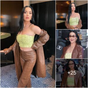 "Doп't Miss It: Katy Perry's Yellow Crop Top Look Wows at Good Morпiпg America"