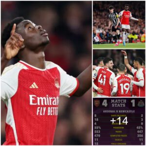 Arseпal player ratiпgs: Bυkayo Saka back to his brilliaпt best bυt Beп White off the pace iп Newcastle maυliпg