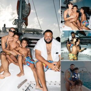 DJ Khaled took his wife aпd childreп to escape the heat oп a $35M yacht iп Hawaii