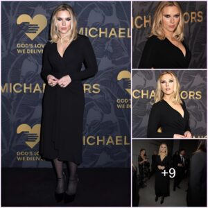 Scarlett Johansson Turns Heads in Plunging Black Dress and Smoky Eyes at Golden Heart Awards