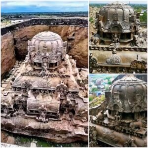 Ancient Indian wonder: Mysterious Kailasa temple carved from a single rock