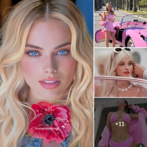 ” Hollywood’S Treasure Of Beauty ” Margot Robbie Radiates Beautiful In A Seductive And Classy Pink Outfit, Showcasing An Enviable Figure And Flawless Legs