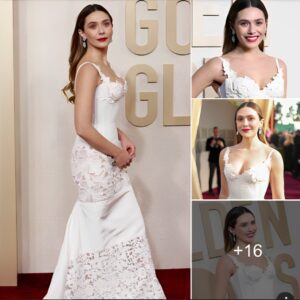 Elizabeth Olsen Radiates on the Red Carpet at the 81st Annual Golden Globe Awards ‎