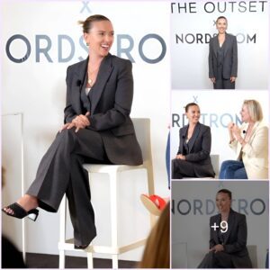 “Scarlett Johansson Radiates Elegance at The Outset: Unveiling the Nordstrom NYC Launch in a Night of Fashion and Glamour”