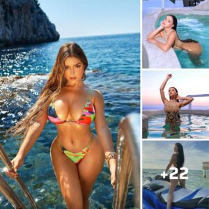 Demi Rose wows in a neon bikini as she shows off her jaw-dropping cᴜrvεs