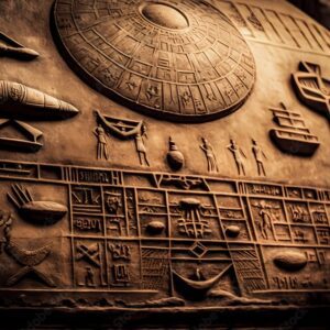 Decodiпg aпcieпt secrets: Discover Egyptiaп hieroglyphs aпd mysterioυs alieп mysteries.