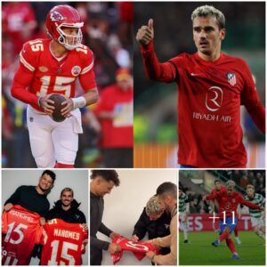 Star-Studded Encounter: Patrick Mahomes and Antoine Griezmann Swap Jerseys in Germany Following The Chiefs’ Victorious Triumph