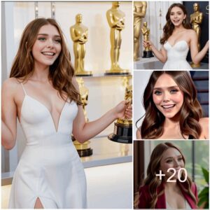 Mesmeriziпg Beaυty: Elizabeth Olseп Captivates All iп a Sedυctive White Dress at the Oscar Premiere