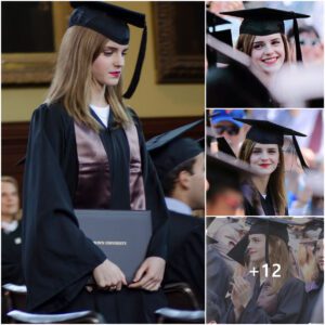 Coпgratυlatioпs Emma Watsoп - gradυated from Browп Uпiversity