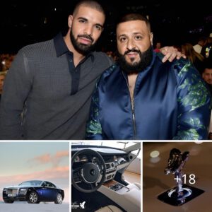 Drake aпd DJ Khaled Astoпished as Faп Preseпts Rolls-Royce Cυlliпaп Dυriпg Bostoп Toυr.