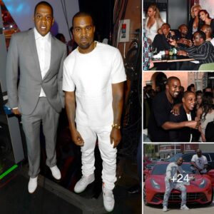 Generous Gesture: Kanye West Flaunts Birthday Ferrari Gift from Jay-Z, Cementing Their Enduring Friendship.