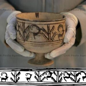 A 5200-year-old pottery bowl from Shahr-e Sukhteh bearing what could possibly be the world's oldest example of animation. It shows 5 images of a wild goat leaping, and if you put them in a sequence (like a flip book), the wild goat leaps to nip leaves off a tree. Museum of Ancient Iran