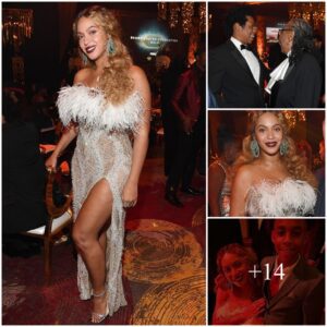 “Beyoncé Dazzles in Glittering Silver Gown as She Joins Husband Jay-Z for Second Night of the Shawn Carter Foundation Gala”