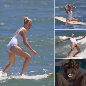 ‘Australian Rose’ Margot Robbie Radiates With A Toned Body, Displaying Elegant Surfing Skills On A Mexican Beach Captivates Fans’ Hearts