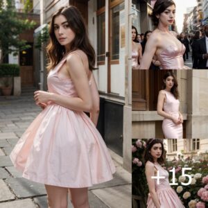 Anne Hathaway: A Mixture of Eccentricity and Allure in Stunning Pink Dresses