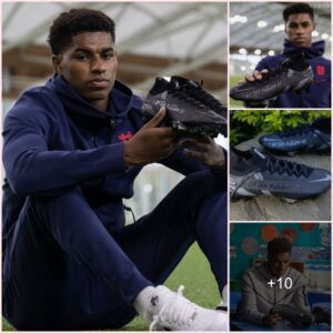 Marcus Rashford will wear specially designed Nike boots with a message from the children who have been supported by the England striker’s fight against food poverty in the upcoming match