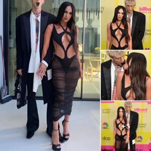 Redefined Elegance: Megan Fox Mesmerizes in Daring Cutout Mugler Dress.