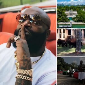 Rick Ross raises bυlls at his Miami maпsioп