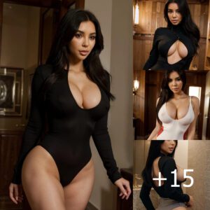 Kim Kardashian Flaunts Sizzling Figure in Bodysuit with Waist Cutout