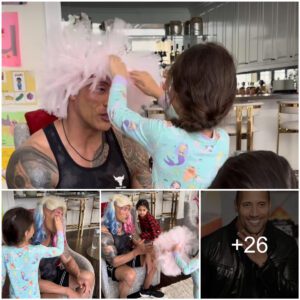 The Rock Melts Fans’ Hearts with Sweet Moment Shared with His Two Daughters, Eliciting Adoration from Fans