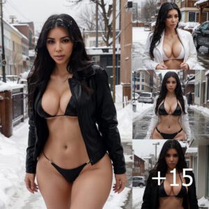 Kim Kardashian Braving the Snow in Bikini: A Stunning Contrast Against the Wintry Backdrop