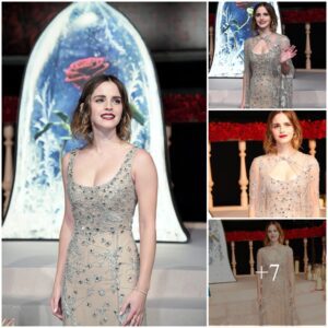 Emma Watson flashes major cleavage in embellished gown at Beauty and the Beast premiere - T-News