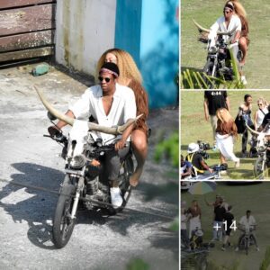 Beyoncé and Jay-Z's Retro Ride: Cruising Jamaica on Custom Motorcycles in Style.