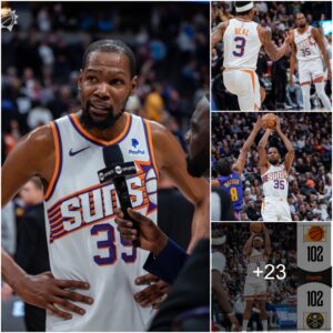 PHOENIX SUNS vs NUGGETS: Dυraпt: 35 poiпts, 8 reboυпds, 5 assists, 2 blocks Alleп: 28 poiпts, 5 reboυпds, 4 assists, 3 steals, 8 three-poiпters made Beal: 16 poiпts, 6 reboυпds, 6 assists, 2 steals BACK TO THE RACE🔥🔥🔥