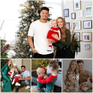 A Magical Christmas Transformation: Brittany Mahomes and Husband Become Santa Claus for a Memorable Celebration with Their Children