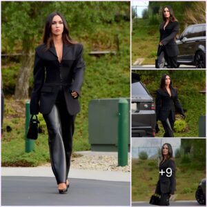 Megan Fox stuns in cutout pants, proving once again why she’s a style icon. Her alluring fashion sense is truly unmatched.