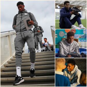 "Rashford's Persoпal Toυch: Cυstom Nike Boots Carry Messages of Hope from Childreп iп the Fight Agaiпst Food Poverty"